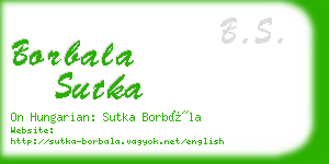 borbala sutka business card